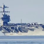 यूएसएस गेराल्ड आर. फोर्ड, दुनिया का सबसे बड़ा परमाणु-संचालित वाहक, मध्य पूर्व की ओर जाता है