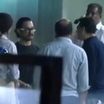 आमिर खान और उनकी गर्लफ्रेंड गौरी स्प्रैट लीलावती अस्पताल में सलीम खान से मिलने पहुंचे