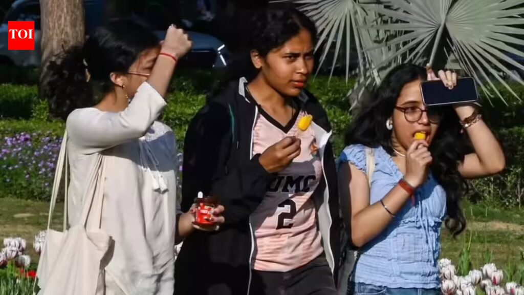 दिल्ली में इस मौसम का सबसे गर्म दिन दर्ज किया गया, तापमान 34.3 डिग्री सेल्सियस, सामान्य से 7 डिग्री सेल्सियस अधिक; रात का तापमान भी बढ़ जाता है