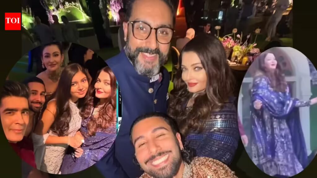 ऐश्वर्या राय, अभिषेक बच्चन ने नीता अंबानी के साथ डांस किया, ओरी के साथ पोज़ दिया, आराध्या बच्चन ने मनीष मल्होत्रा ​​की ड्रेस में चौंका दिया: वीडियो |