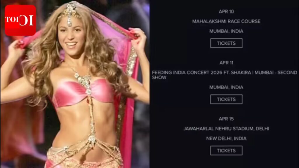 शकीरा ने भारत दौरे में जोड़ा तीसरा शो; 'अभूतपूर्व मांग' के बाद 11 अप्रैल को करेंगे प्रदर्शन: रिपोर्ट | 1 शकीरा ने भारत दौरे में जोड़ा तीसरा शो; ‘अभूतपूर्व मांग’ के बाद 11 अप्रैल को करेंगे प्रदर्शन: रिपोर्ट |
