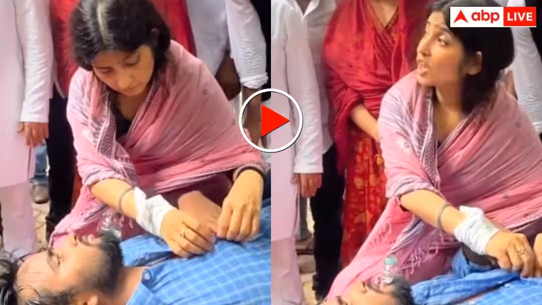 घायल प्रदर्शनकारी की मदद करती दिखी डिंपल यादव, वीडियो देख यूजर्स बोले- वो भी एक मां है