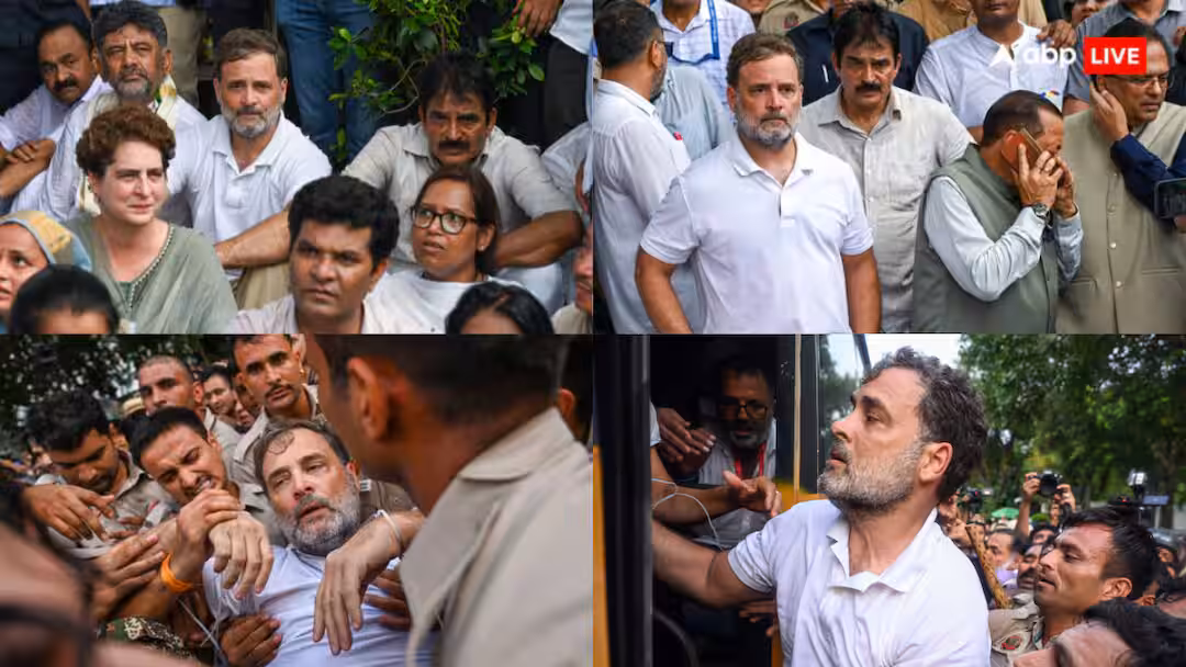 साढ़े तीन घंटे का प्रदर्शन, सरकार का मान मनौव्वल और राहुल-प्रियंका की हिरासत से रिहाई तक… 10 बड़ी बातें